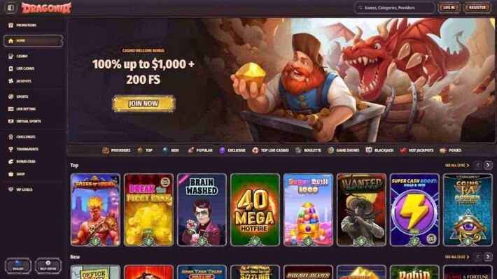 Dragonia Casino screenshot