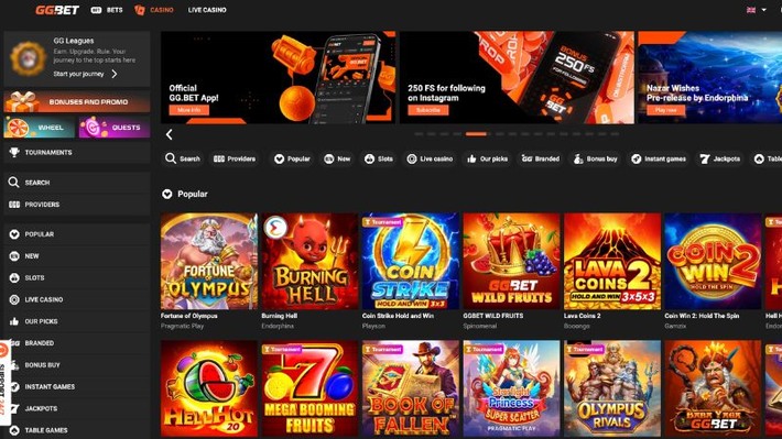 GGBet Casino screenshot